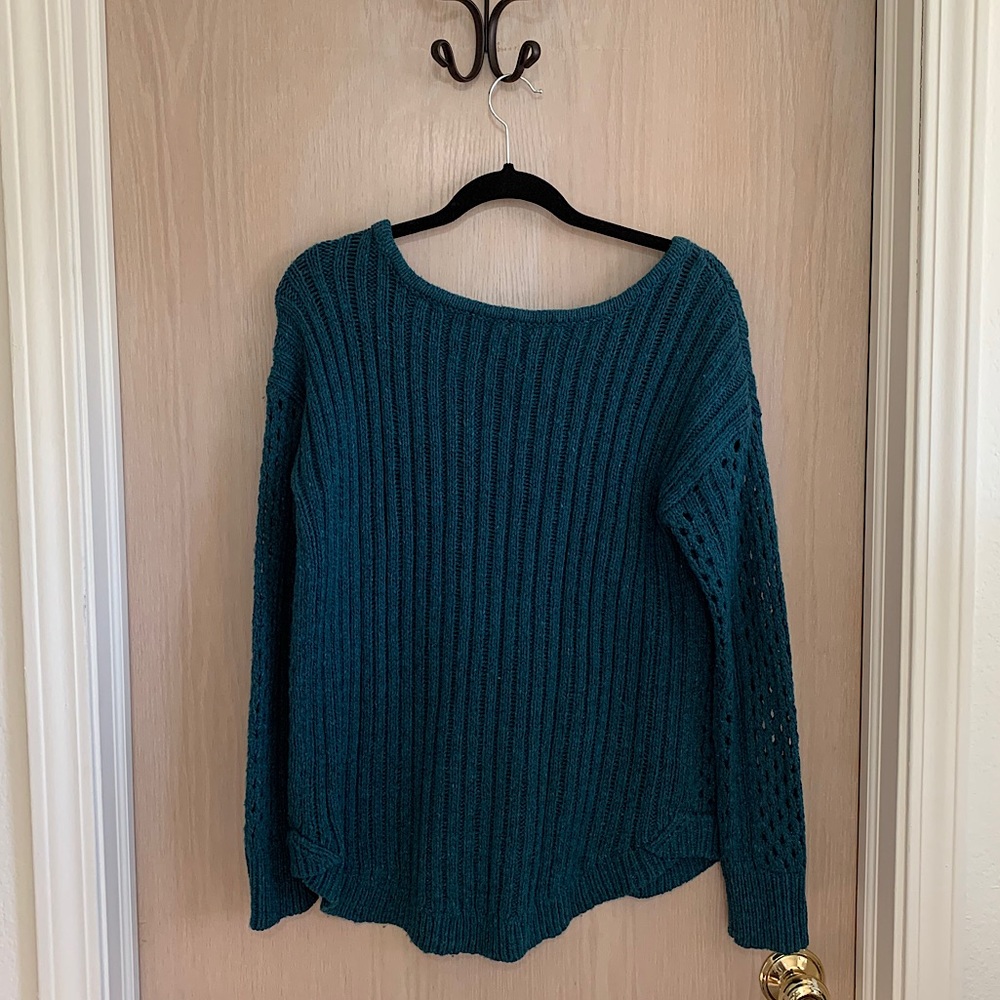 Turquoise Wool Sweater - Picture 2 of 3